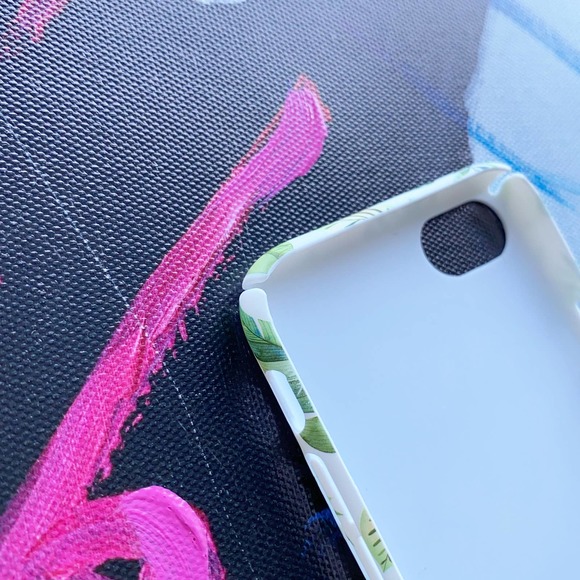 iPhone 6 Plus Case Green White Leaf Print NEW Matte Finish Cover - Picture 5 of 6